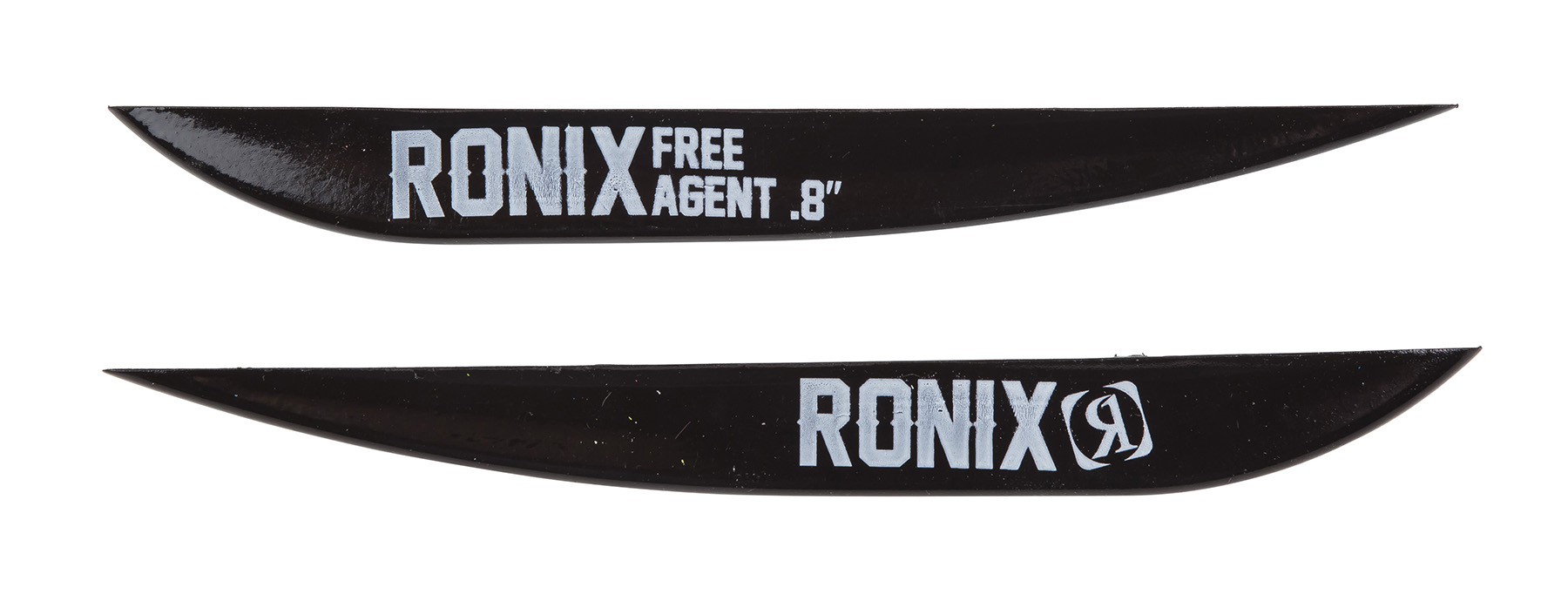   .8'' - FREE AGENT FIN - 2 PACK - BLACK RONIX 2019